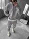 Мужской oversize костюм на флисе в сером цвете pgt3n фото 1