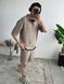 Мужской oversize костюм в бежевом цвете liam12 фото 3