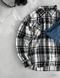 Мужская oversize рубашка в клетку r169 фото 2