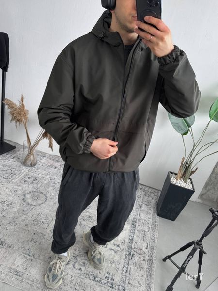 Мужская oversize ветровка в цвете хаки ler7n фото
