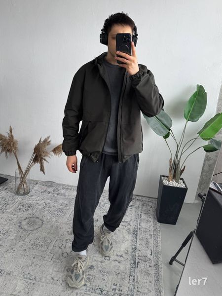Мужская oversize ветровка в цвете хаки ler7n фото