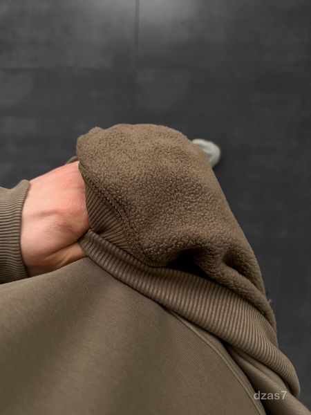 Мужской oversize спортивный костюм в цвете хаки dzas7n фото