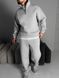 Чоловічий oversize костюм світшот+штани у сірому кольорі kos55 фото 1