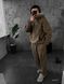 Мужской oversize спортивный костюм в цвете хаки dzas7n фото 3