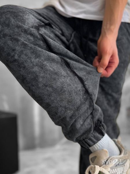 Чоловічі oversize джогери у графітовому кольорі svoss1 фото