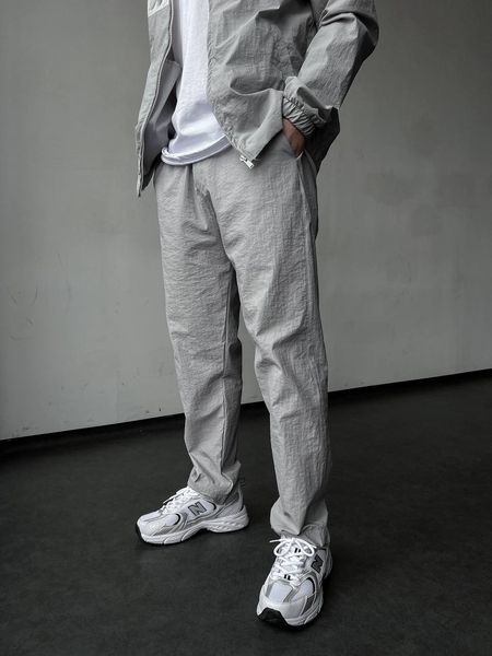Мужской oversize костюм в светло-сером цвете mr3040 фото