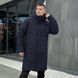 Чоловіча подовжена зимова куртка у темно-синьому кольорі owku3013db фото 2