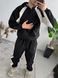 Мужской oversize костюм в черном цвете eta16 фото 1