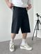 Чоловічі джинсові шорти Baggy у чорному кольорі sh00802k-28 фото 3