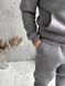 Мужской oversize костюм худи+брюки в темно-сером цвете fhs9 фото 6