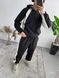 Мужской oversize костюм в черном цвете eta16 фото 3