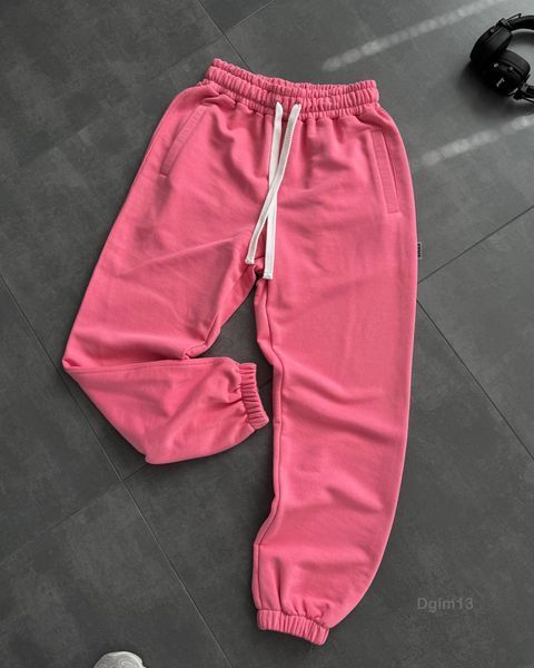Мужские oversize джоггеры в розовом цвете dgim13pin-S фото