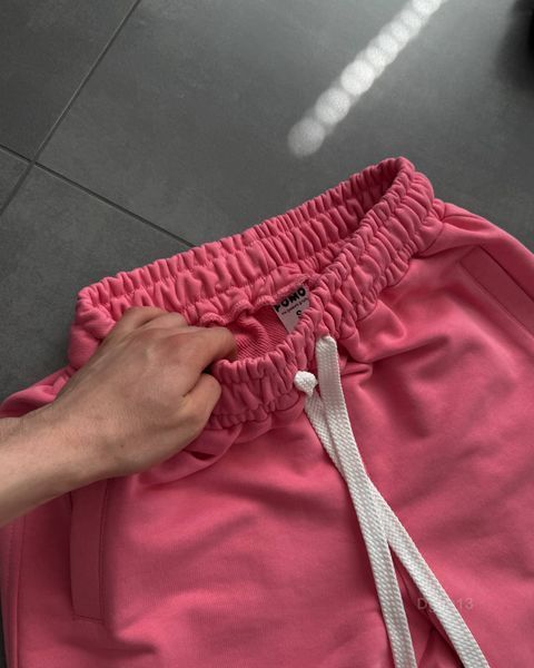 Мужские oversize джоггеры в розовом цвете dgim13pin-S фото