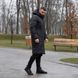 Чоловічий подовжений пуховик у чорному кольорі 1969093715 фото 2