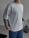 Мужская футболка оверсайз в светло-сером цвете df283 фото 3