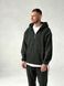 Мужской oversize флисовый костюм в цвете хаки l00422 фото 2