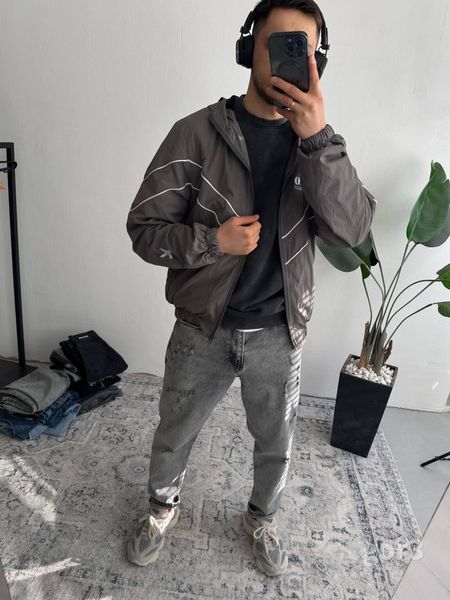 Мужская oversize ветровка в сером цвете gor3n фото
