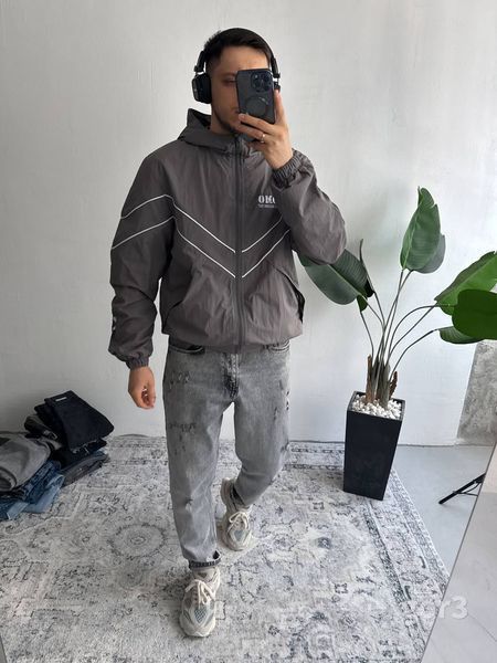 Мужская oversize ветровка в сером цвете gor3n фото