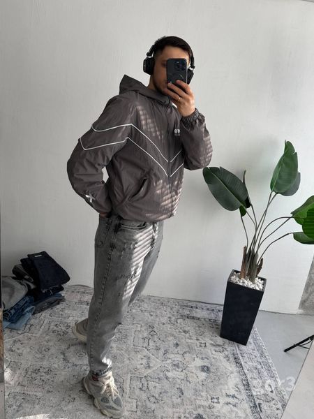 Мужская oversize ветровка в сером цвете gor3n фото