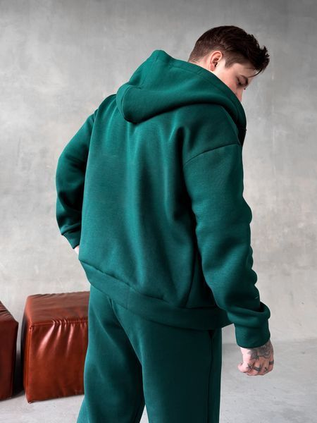 Чоловічий oversize спортивний костюм у зеленому кольорі kos27 фото