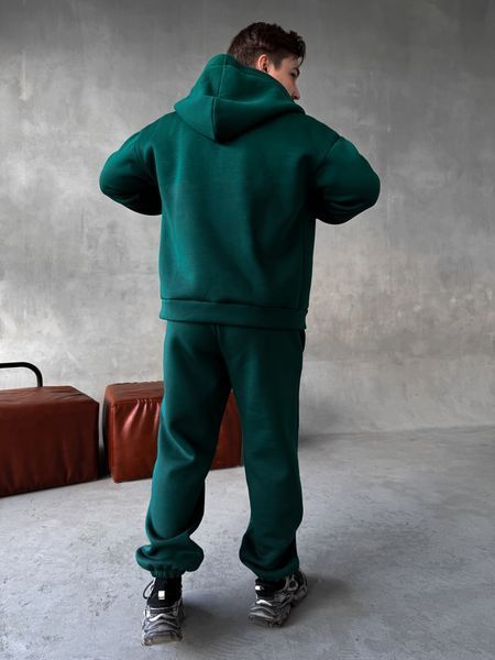 Чоловічий oversize спортивний костюм у зеленому кольорі kos27 фото