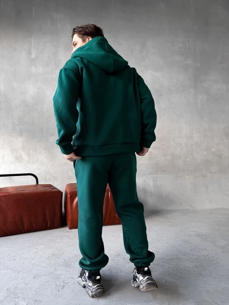 Чоловічий oversize спортивний костюм у зеленому кольорі kos27 фото