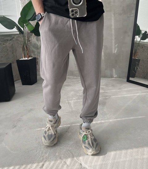 Мужские oversize джоггеры в сером цвете svoss3 фото
