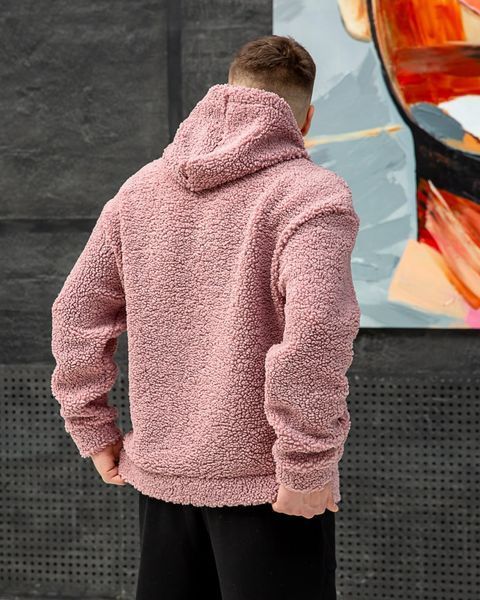 Чоловіче оверсайз худі у рожевому кольорі c0028pink фото