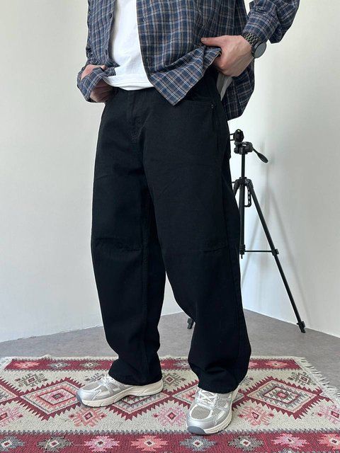 Мужские объемные джинсы Baggy в черном цвете bj2950v-28 фото