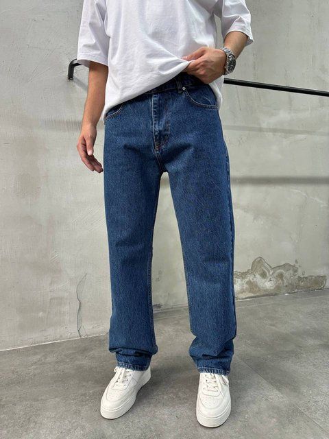 Мужские джинсы Baggy в синем цвете 29561 фото
