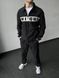 Чоловічий oversize костюм у чорному кольорі mr3041 фото 2