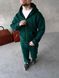 Чоловічий oversize спортивний костюм у зеленому кольорі kos27 фото 1
