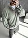 Мужской oversize свитер на молнии в зеленом цвете sz4 фото 1