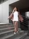 Женский oversize комплект рубашки + брюки в коричневом цвете ri4 фото 1