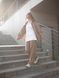Женский oversize комплект рубашки + брюки в коричневом цвете ri4 фото 3