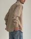 Мужская oversize рубашка в бежевом цвете r00804-S-M фото 5