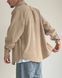 Мужская oversize рубашка в бежевом цвете r00804-S-M фото 4