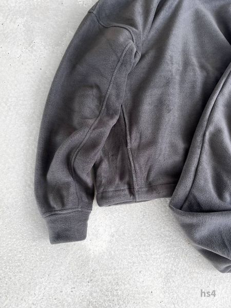 Мужской oversize флисовый костюм в графитовом цвете hs4 фото