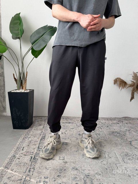 Мужские спортивные брюки oversize в графитовом цвете dstn2-S фото