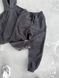 Мужской oversize флисовый костюм в графитовом цвете hs4 фото 3