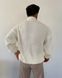Мужской oversize свитер в белом цвете mr133 фото 3