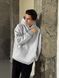 Мужское oversize худи на флисе в сером цвете rd420 фото 1