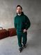 Мужской oversize спортивный костюм худи+брюки в зеленом цвете kos46 фото 1