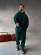 Мужской oversize спортивный костюм худи+брюки в зеленом цвете kos46 фото 2