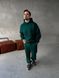 Мужской oversize спортивный костюм худи+брюки в зеленом цвете kos46 фото 3
