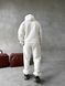 Мужской oversize спортивный костюм с принтом в белом цвете kos33 фото 6