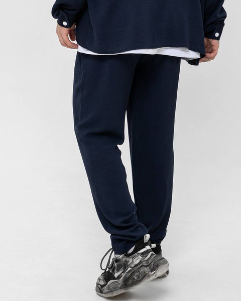 Мужские oversize брюки в синем цвете krr6 фото