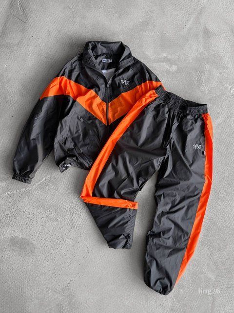 Мужской oversize костюм в темно-сером цвете ling26 фото
