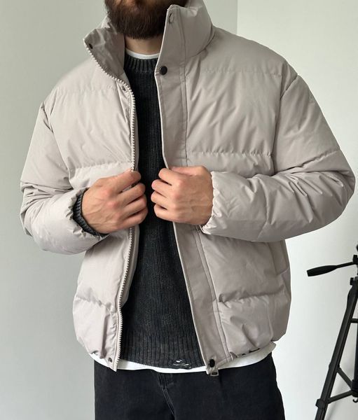 Мужская oversize куртка в сером цвете bk2267 фото