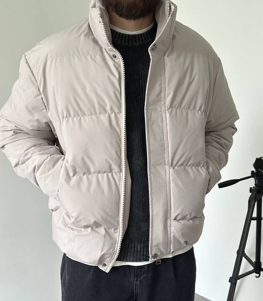 Мужская oversize куртка в сером цвете bk2267 фото